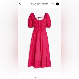 Ulla Johnson Palma Poplin Midi Dress | Size 8 | Orchid Color (Pink)